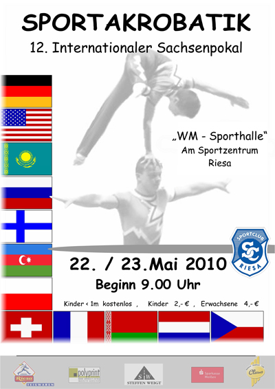 Das Plakat zum 12. internationalen Sachsenpokal