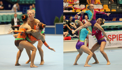 Melina, Katharina und Celine sowie Julia, Leonie und Sophie