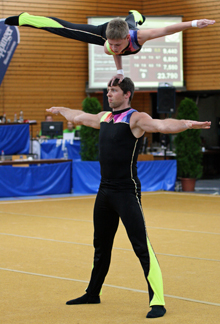 Arvid Kuritz und Dennis Stach beim Acro Cup Albershausen 2009