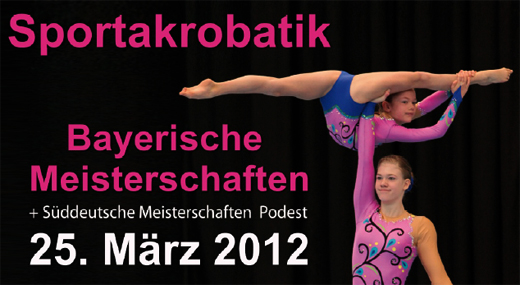 Plakat Bayerische Meisterschaft 2012 in Friedberg