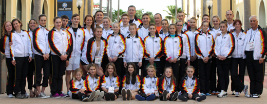 Das deutsche Team zur Jugend- und Junioren-WM