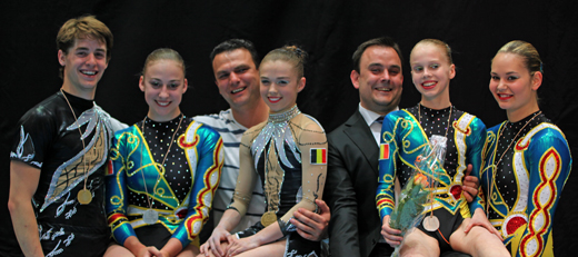 Das belgische Team beim Welt Cup in Aalen