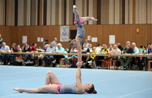 Bei den Damenpaaren liegen nach der Qualifikation Celine Caro Bauder und Pia Seckler (Hofherrnweiler) weit vorn.